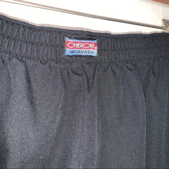 Cherokee Workwear Black Scrub Pants - Picture 3 of 5